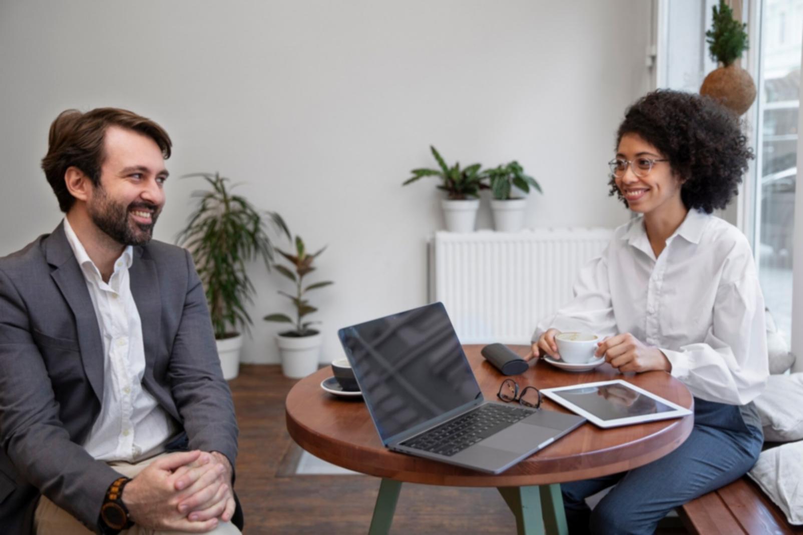 Professionelle Geschäftspartnerschaft bei der strategischen Planung